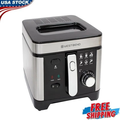 Freidora 3L Antiadherente Ajustable Temperatura Bloqueo Cubierta Mango Plegable NUEVO Foto 1 de 4