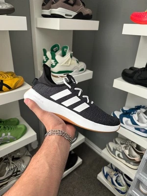 Женские Adidas Cloudfoam чисто - IG2530 черный/белый/серый - подлинный совершенно новый - Изображение 1 из 4