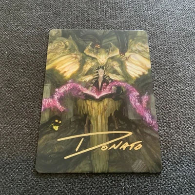 Magic the Gathering Art Serie TCG Demonic Tutor 64/81 Gold Unterschrift - Bild 1 von 3