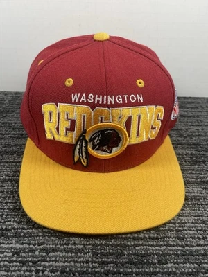 🔥 Washington Redskins Mitchell & Ness Snapback Gorra Hombres NFL Rojo Amarillo Foto 1 de 4