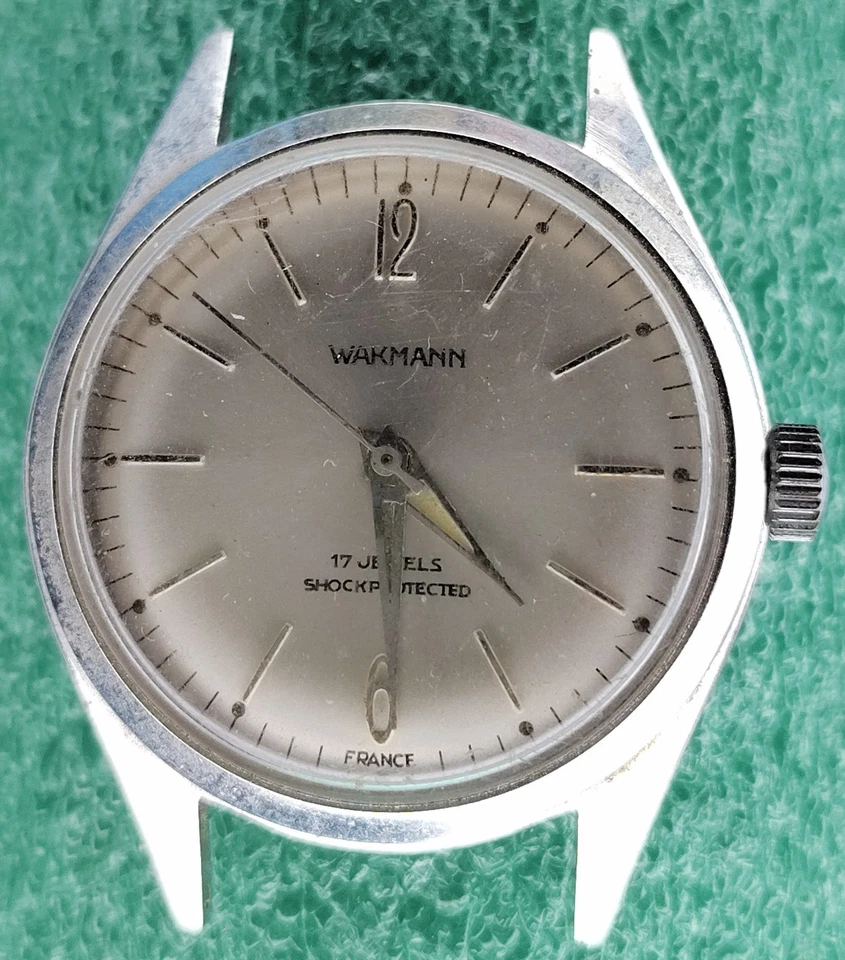 Lote Reloj C1587 Hombre Funciona Wakmann 17J Cuerda Manual De Colección Antiguo Funcionamiento Foto 1 de 4