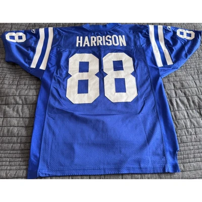Camiseta deportiva vintage de Marvin Harrison NFL Indianapolis Colts auténtica Reebok local 48 Foto 1 de 4