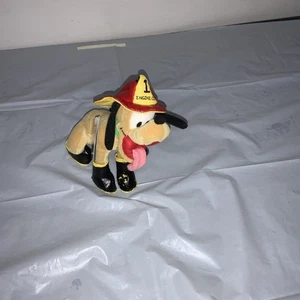 Disneyland Resort VTG Vintage Firedog Pluto 7" Bean Bag Plush - NWT - Picture 1 of 3