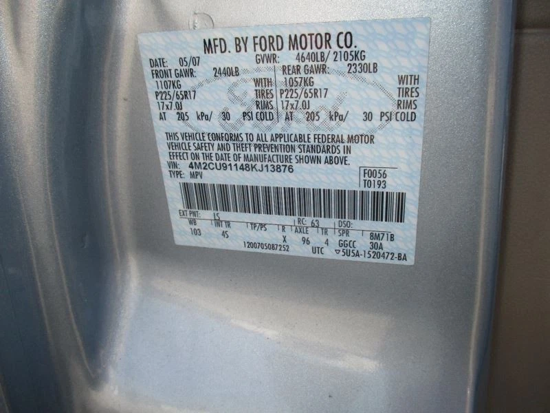 Equipo de audio receptor de radio Am-fm-cd compatible con 08-09 MAZDA TRIBUTE 396631 Foto 1 de 4