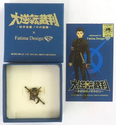 The Great Ace Attorney Fatima Design Accessories Naruhodo Logic Brass Pin Badge - Image 1 of 4