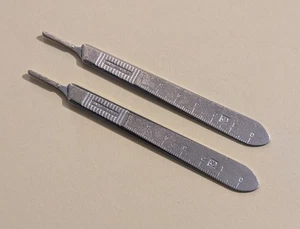 Manijas de bisturí de hoja quirúrgica vintage Bard Parker #3 - Hechas en EE. UU. - *Sin cuchillas - Imagen 1 de 9