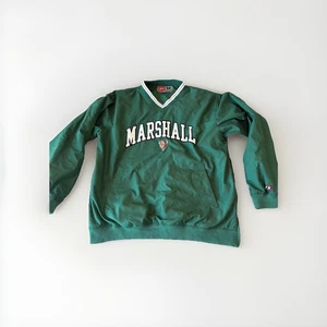 Vintage Pro Player Marshall Thundering Herd Pullover Jacket Mens Medium - Picture 1 of 8