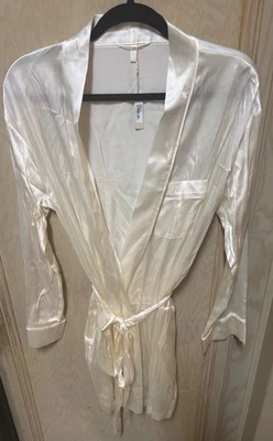 NWT SKIMS Bridal Collection Silk Blend “Mrs" Marble Robe Women’s Size L/XL - Image 1 of 4
