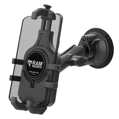 RAM Quick-Grip Pro Phone Mount withh Twist-Lock Suction Cup  RAM-B-166-PD5U - Image 1 of 4