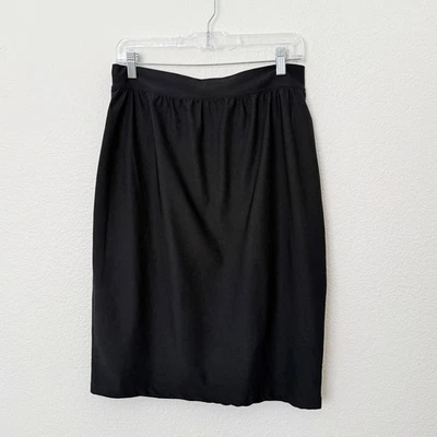 SPANX Talla Grande L Negro Cintura Elástica Adelgazante Elástica Falda Lápiz Trabajo Carrera Foto 1 de 4