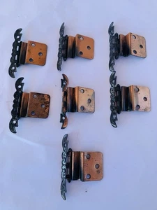 Bisagras de puerta de armario de cobre vintage de Japón - Imagen 1 de 7