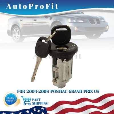 For 2004-2008 Pontiac Grand Prix 19207987 Ignition Lock Cylinder With 2 Keys US - Image 1 of 4