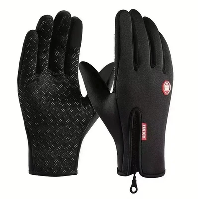1 Pair Winter Cycling Gloves Warm Anti-Slip Outdoor Sports Gloves for Men Women - Image 1 of 4