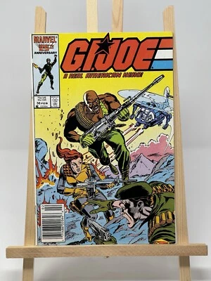 G I JOE A REAL AMERICAN HERO #56 NEWSSTAND SNAKE-EYES MARVEL COMICS 1987 - Image 1 of 4