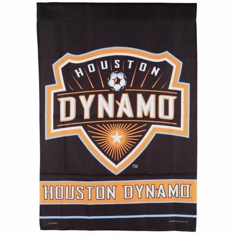 Houston Dynamo FC Flag Soccer House Banner MLS 28" x 40"  Vertical Flag NEW Cover