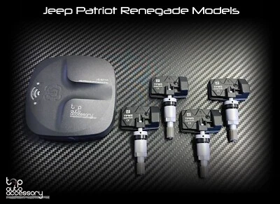 Sensor de monitoreo de presión de neumáticos TPMS programable 315 433 MHz para Jeep Renegade Foto 1 de 4