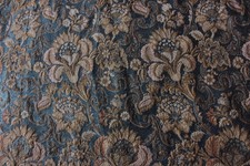 Stunning French 19thC c1870 Lyon Silk & Cotton Jacquard Curtain Fabric Panel