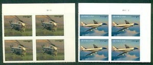 US #4144-5, $4.80 Air Force One & $16.25 Marine One, Plate Blks of 4 NH Face $84 - Picture 1 of 1