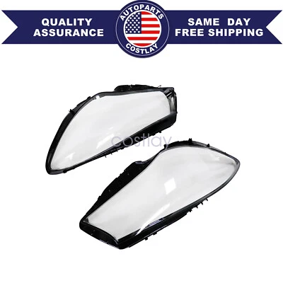 2X Cubierta de lente de faro transparente para Mercedes Benz W117 CLA250 CLA45 AMG 16-19 Foto 1 de 4