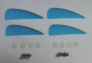 4 pieces of 1.5 inch fins for kiteboard kitesurfing kiteboarding flysurfing - Picture 1 of 16