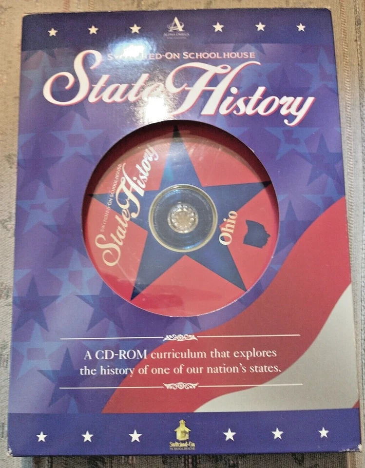 Alpha Omega Switched On Schoolhouse Ohio State History Sealed CD Teacher Manual - Image 1 of 4