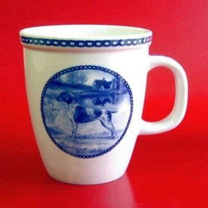 German Shorthaired Pointer - Blue & White Collectible Porcelain Mug - Denmark - Picture 1 of 2