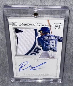 Rymer Liriano Padres 3/5 Panini National Treasures RC Auto Green Card #19 2015 - Picture 1 of 4