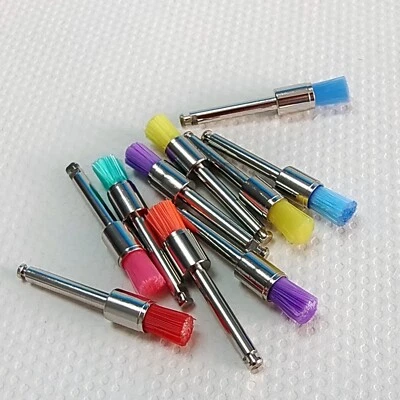 100PC Dental Nylon Materials Closure Flat Polishing Polisher Prophylaxis Brushes - Image 1 of 4