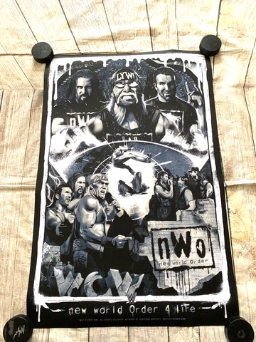 WCW WWE NWO 25 Years New World Order Limited Art Print Poster 300 Bartlett HOGAN Cover