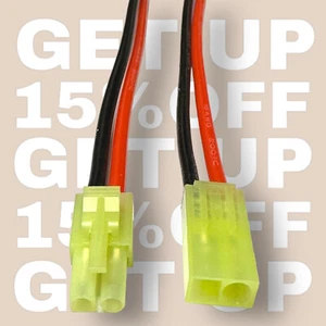 ✅ 6 Paar Mini Tamiya Stecker Buchse inkl. 20cm 18AWG Kabel Lipo Akku Kupplung RC - Bild 1 von 16