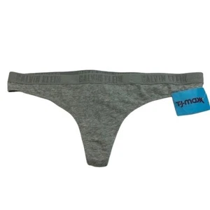 Calvin Klein Thongs Women Size Large Gray Color Tags intact - Picture 1 of 7