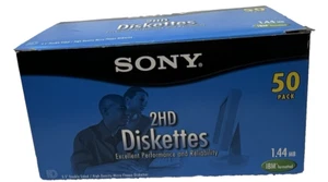 46 NEW SONY 3.5" Floppy Disks 1.44 MB IBM Formatted DS/HD - Afbeelding 1 van 7