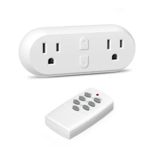 HBN Wireless Remote Control Outlet with 2 Individual Switch Control, Compact ... - Picture 1 of 7