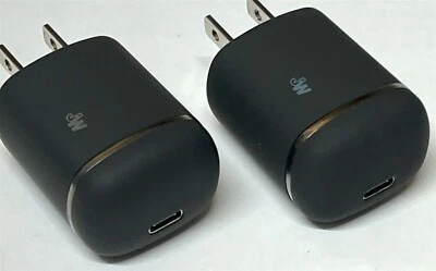 Lot of (2) Just Wireless 18W USB-C Power Adapter for iPad Pro,iPhone 15, Pixel 8 - Image 1 of 2