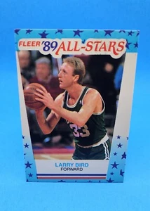 1989 Fleer Basketball Sticker #10 Larry Bird Boston Celtics - Picture 1 of 4