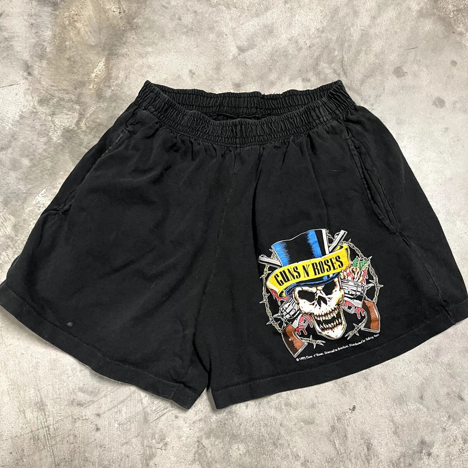 Pantalones cortos Fruit of the Loom Guns n' Roses 1992 vintage Foto 1 de 3
