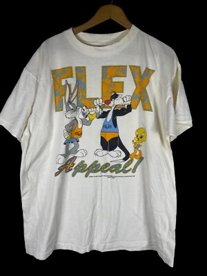 Vintage Looney Tunes T Shirt XL Delta 1993 USA Made Single Stitch Flex Appeal - Image 1 of 4