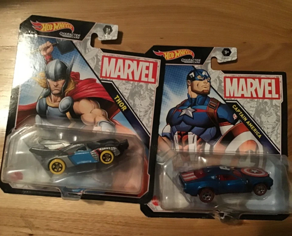 Hot Wheels Captain America Character Car Marvel Comic Version Release