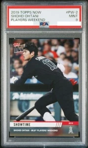 PSA 9 Syohei Ohtani SHOWTIME 2019 Topps Now Players Weekend Angels #PW-2 - Picture 1 of 2