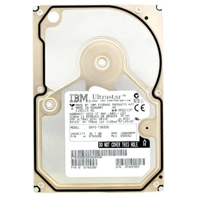 Festplatte IBM DDYS-T36950 36GB 10000Rpm SCSI 68-PIN 3,5" Zoll 07N3200 - Bild 1 von 4