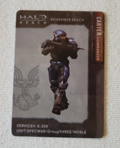 Halo Reach Metall Sammelkarte, Commander Carter, 2010 RAR - Bild 1 von 2