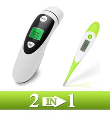 Forehead and Ear Thermometer Includes Bonus Oral Thermometer - Buy 1 Get 2