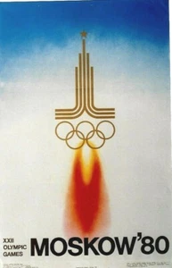 Original vintage poster OLYMPIC GAMES MOSKOW UDSSR 1980 - Picture 1 of 1