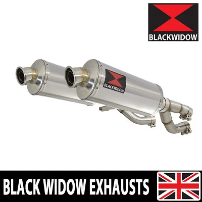 Kit silenciador de escape VMAX1200 V-MAX 1200 1984-2007 300 mm latas de extremo ovalado 300SS Foto 1 de 4