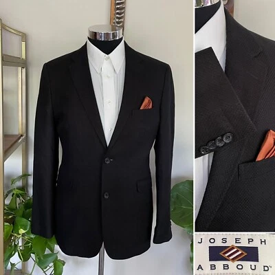 Мужской блейзер Joseph Abboud на двух пуговицах из льняной хлопковой смеси спортивная куртка пальто 40R - Изображение 1 из 4