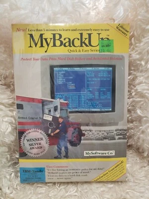 MY BACK UP MySoftware Quick & Easy Series IBM TANDY 5 1/4-3 1/2 Disks SEALED! - Image 1 of 4
