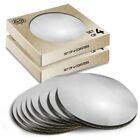 8x Round Coasters in the Box - BW - Abstract Grey bre Art  #38038