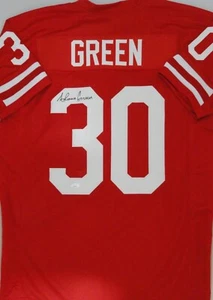 Réplica de camiseta roja personalizada firmada por los Nebraska Cornhuskers AHMAN VERDE AUTOMÁTICA - JSA - Imagen 1 de 2