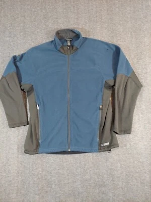 REI Jacket Men’s XL Blue Black Fleece Sweater Full Zip Made In Canada Outdoor - Image 1 of 4