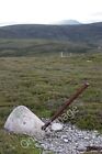 Photo 6x4 Old fencepost on Carn na h-Ailig Beyond this old fence line is  c2010